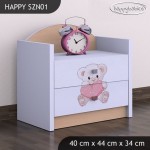 Nočna omarica Happy babies Medvedek s srcem 16 SZN1